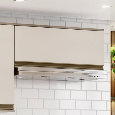 Armário Aéreo De Cozinha 60 Cm 1 Porta Basculante Connect Henn Off White