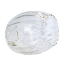 Vidro De Reposição Taschibra Pendente Lustre Badih P Canelado Transparente