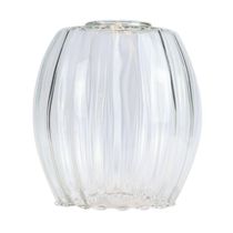 Vidro De Reposição Taschibra Pendente Lustre Badih P Canelado Transparente
