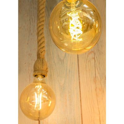 Lustre Pendente Taschibra Corda Rope E27 Bivolt