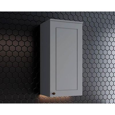 Armário Aéreo P/ Cozinha Americana C/ 1 Porta 40cm Cinza - Henn