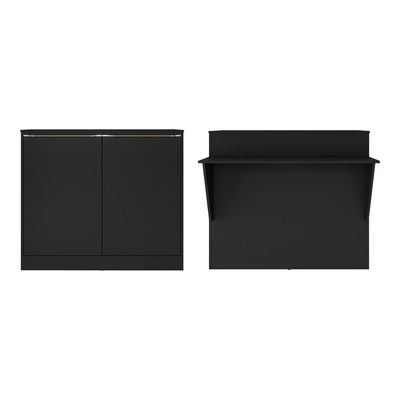 Bancada Balcão/Mesa Cozinha Bélgica Multimóveis Br5484 Preto