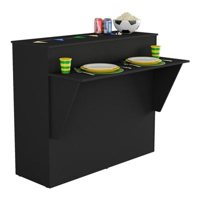 Bancada Balcão/Mesa Cozinha Bélgica Multimóveis Br5484 Preto