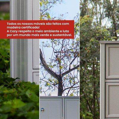 Bancada Cozinha Ditália 2 Banquetas Cd-1022 Branco
