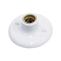 Plafon Taschibra Porcelana Redondo E27 Bivolt Branco