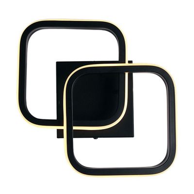 Plafon Taschibra Village Square Led 10w 3000k Luz Amarela Bivolt Preto
