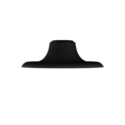 Plafon Taschibra Porcelana Redondo E27 Bivolt Preto