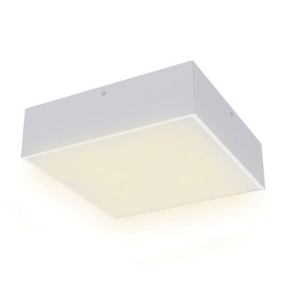 Plafon Taschibra Quadra Quadrado 4xe27 Bivolt Branco