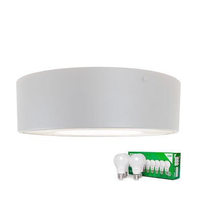 Plafon Taschibra Sushi Redondo Com 4 Lâmpadas 6500k Bivolt Branco