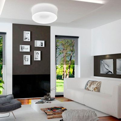Plafon Taschibra Sushi Redondo Com 4 Lâmpadas 6500k Bivolt Branco