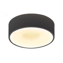Plafon Taschibra Sushi Redondo Com 4 Lâmpadas 3000k Bivolt Preto