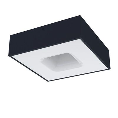 Plafon Taschibra Waffle Led Quadrado Bivolt 6500k Luz Branca Bivolt Preto