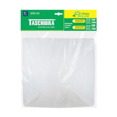 Plafon Solari Quadrado Branco Para 2 Lâmpadas E27 Bivolt
