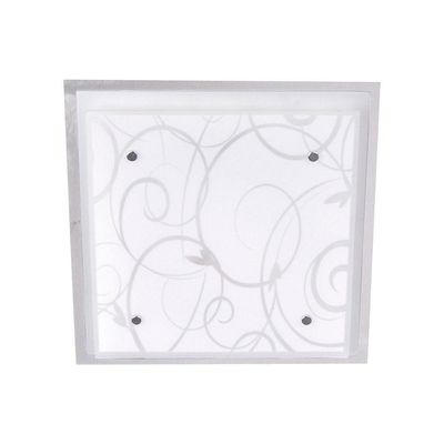 Plafon Taschibra Angra 25cm Quadrado Branco E27 Bivolt