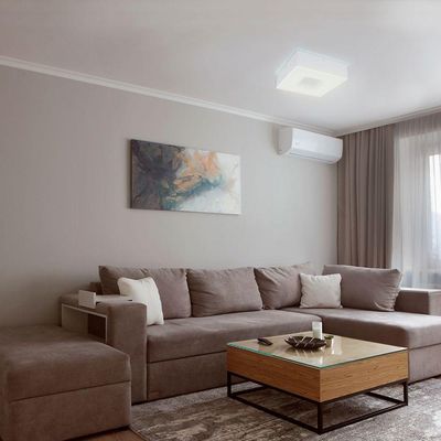 Plafon Taschibra Waffle Quadrado 4xe27 Bivolt Branco