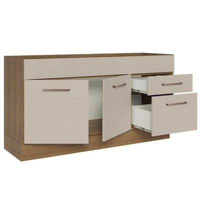 Balcão Gabinete De Pia 150 Cm Es Madesa
