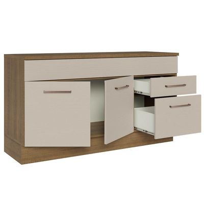 Balcão Gabinete De Pia 150 Cm 2 Gavetas (com Tampo) Madesa