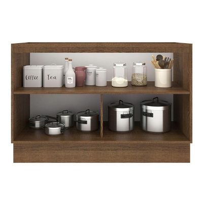 Balcão Gabinete De Pia 2 Portas Agata Madesa Rustic/crema