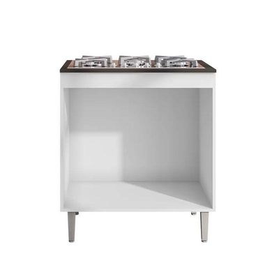Balcão Para Cooktop Armário De Cozinha Andréia Branco