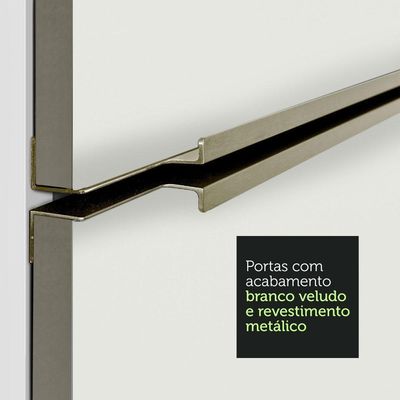 Balcão Madesa 70 Cm 2 Portas - Veludo Sem Tampo Veludo