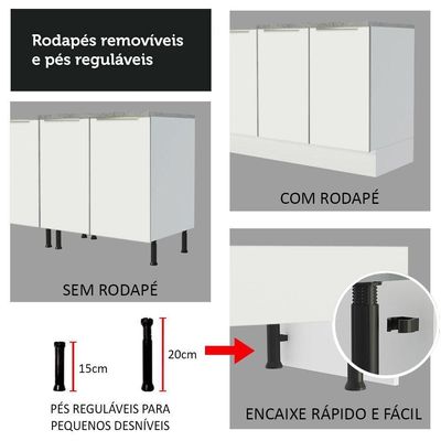Balcão Madesa 70 Cm 2 Portas - Veludo Com Tampo Veludo