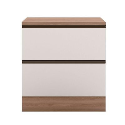Balcão Com Tampo 80 Cm 1 Porta 1 Gaveta Etna Poliman Móveis Carvalho Oak E Off White