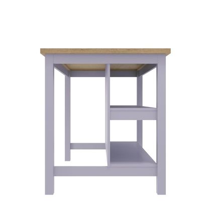 Bancada Gourmet Ilha Cozinha Ditália 2 Prat. Cinza Cd-1019