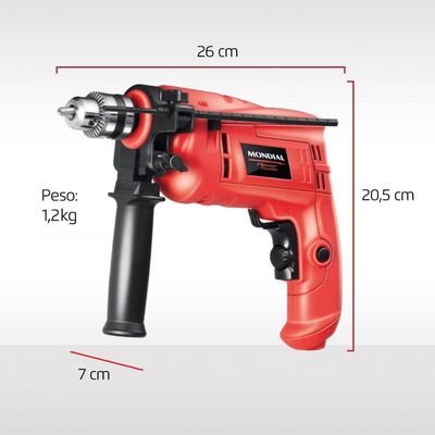 Kit Oficina Mondial Tools Nffi-07m Furadeira-220v-vermelho 110v