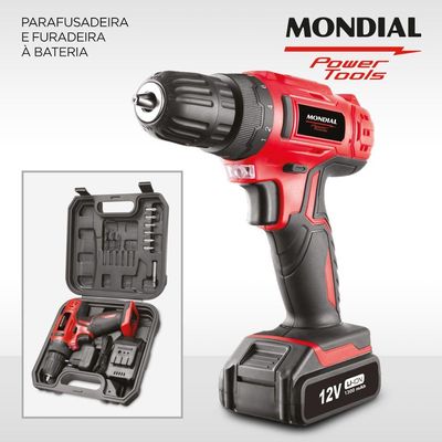 Parafusadeira E Furadeira Mondial Power Tools Fpf-06M Parafusadeira E Furadeira Fpf-06M Bivolt .