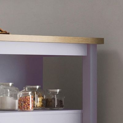 Bancada Gourmet Ilha Cozinha C Ilumina Ditália 2prat Cinza