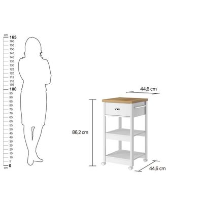 Balcão Fruteira Galão água Ditália Ba-130 Cor:branco Branco