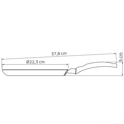 Panquequeira Tramontina Turim Antiaderente Starflon Max Vermelho 22 Cm 0,6 L Tramontina