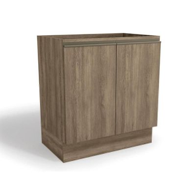 Balcão De Cozinha Maxxi G744 C/ 2 Portas S/ Tampo 80cm Nogal - Kappesberg