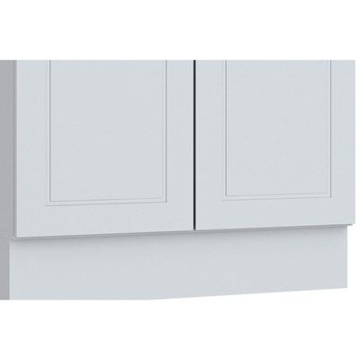 Balcão De Cozinha Americana C/ 2 Portas S/ Tampo 80cm Branco - Henn