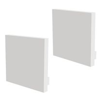 Kit Acessórios Taschibra Para Perfil Sobrepor 3,5x35cm Spire 35 Branco