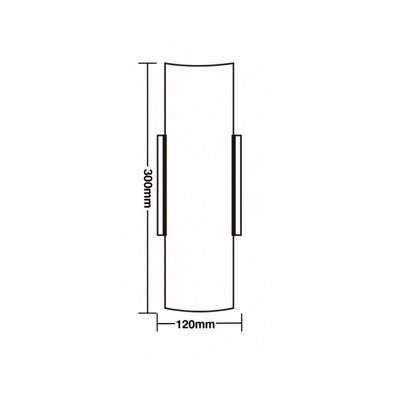 Arandela Taschibra Vidro Embaú 30cm E27 Bivolt
