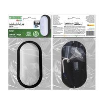 Arandela Tartaruga Led Taschibra Phare Slim 12w Ip65 6500k Bivolt Preto