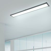 Luminária Led Taschibra Sobrepor 35w Tl Slim 20 Preta Bivolt 6500k Luz Fria