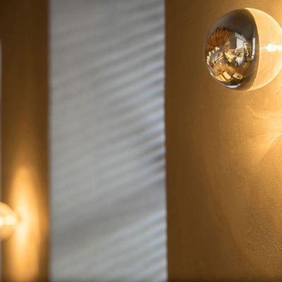 Lâmpada Led Filamento G95 Defletora Espelhada Taschibra E27 Bivolt