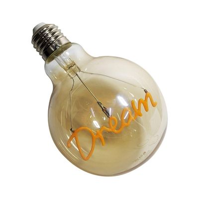 Lampada Led Vintage Mensagem 4W Dream Branco Quente 110v