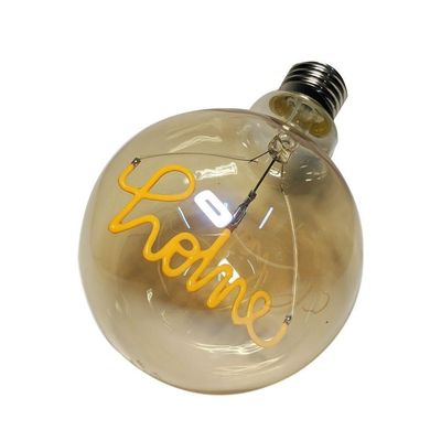 Lampada Led Vintage Mensagem 4W Home Branco Quente 110v