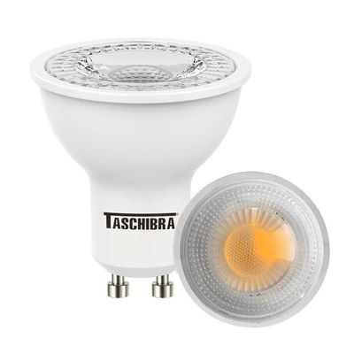 Lâmpada Led Dicroica Mr16 Tdl 7w Dimerizável Taschibra 2700k Luz Quente