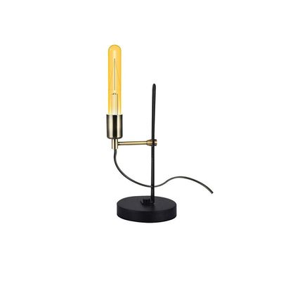 Luminária Abajur Taschibra Zancos Preto/ouro E27 Bivolt