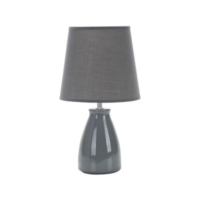 Luminária Abajur Taschibra Pottery 37cm E27 Bivolt Cinza
