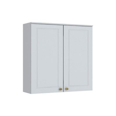 Armário Aéreo P/ Cozinha Americana C/ 2 Portas 80cm Branco - Henn