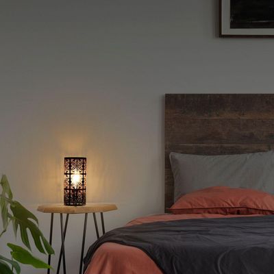 Luminária Abajur Taschibra Flora E27 Bivolt Preto