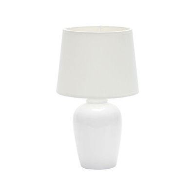 Luminária Abajur Taschibra Pottery 32cm E27 Bivolt Branco