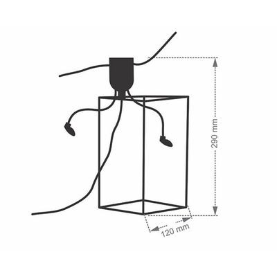 Luminária Abajur Taschibra Happy Preto E27 Bivolt