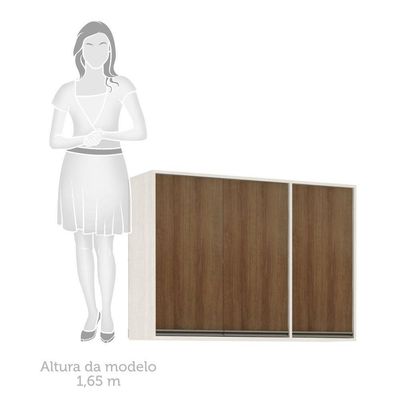 Armário Aéreo De Cozinha 120cm 3 Portas 5 Prateleiras Linea