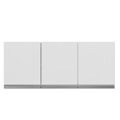 Armário Aéreo De Cozinha 3 Portas 120Cm Andréia Branco